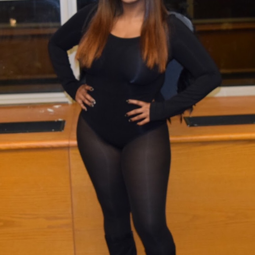 Black spandex Leotard